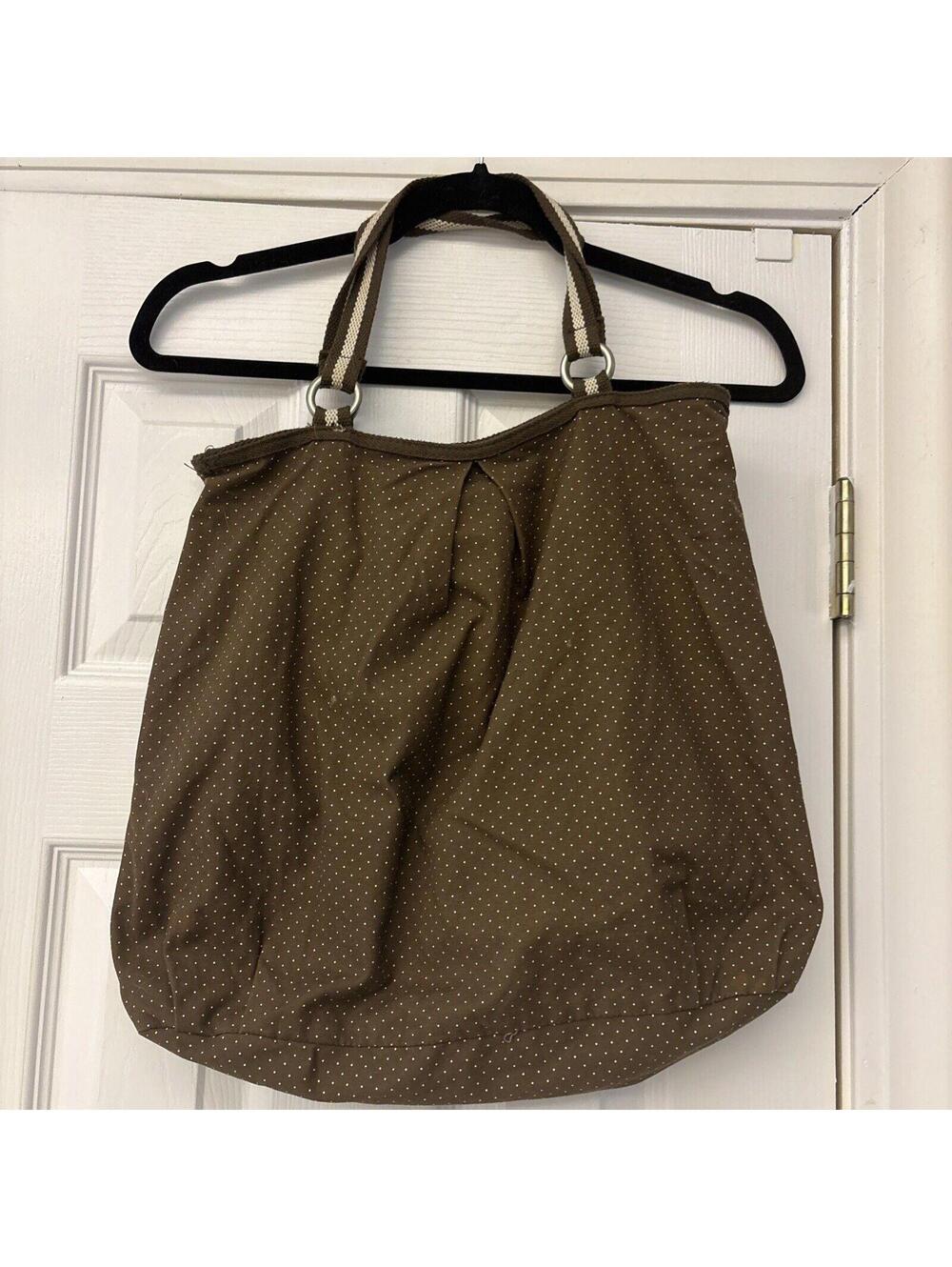 Brown 14X15" Spotted Old Navy Shopper Tote Handbag Purse